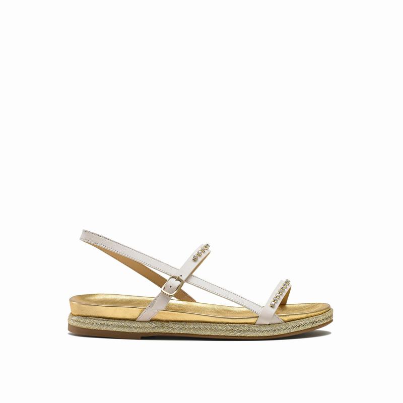 Russell & Bromley Gemfest Jewelled Sandals Womens White [AZY4926BN]